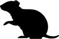 shrew Black Silhouette Generative Ai Royalty Free Stock Photo