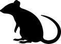shrew Black Silhouette Generative Ai Royalty Free Stock Photo