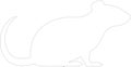 shrew Outline Silhouette Generative Ai Royalty Free Stock Photo