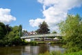 View of Porthill Bridge in Shrewsbury, Shropshire, England, on July 13, 2021. Unidentified Royalty Free Stock Photo