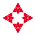 Shri Ganesha vector icon with triangle