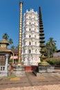 Shri Mahalsa Indian Hindu Temple in Ponda, GOA, India. Royalty Free Stock Photo