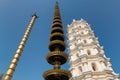 Shri Mahalsa Indian Hindu Temple in Ponda, GOA, India. Royalty Free Stock Photo