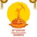 Shri Ram Janmbhoomi Teerth Kshetra Ram Mandir Temple in Ayodhya birth place Lord Rama