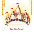 Shri ram navami festival card background