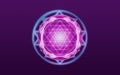 Shri Yantra purple blue