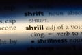 shrill