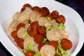 Shrimp, Beans and Tomatoes