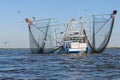 Shrimp boat in Barataria Bay, Louisiana Royalty Free Stock Photo