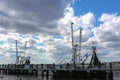 Shrimp Boats at the Dock in Mayport, Florida Royalty Free Stock Photo