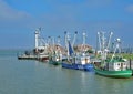 Shrimp Boats,East Frisia,North sea,Germany Royalty Free Stock Photo