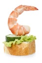 Shrimp canape Royalty Free Stock Photo