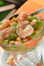 Shrimp ceviche authentic photographed Big Corn Island Nicaragua Royalty Free Stock Photo