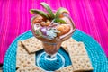 Shrimp Cocktail on pink background