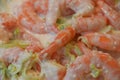 Shrimp cocktail salad close up Royalty Free Stock Photo