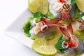 Shrimp in fish sauce Thai sea food