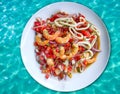 fish and seafood ceviche from Mexico