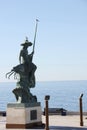 Shrimp Fishing Statue In Plaza De Malecon, Puerto Penasco