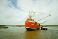 Shrimp fishing trawler.