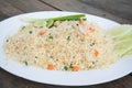 Shrimp fried rice. Royalty Free Stock Photo