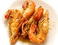 Shrimp fried salt Royalty Free Stock Photo