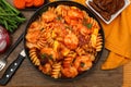 Shrimp Fusilli Pasta with Veggies