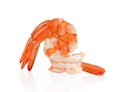 Shrimp isolated on white background ,include clipping path Royalty Free Stock Photo