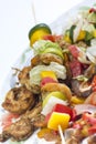 Shrimp Kebab Skewers Royalty Free Stock Photo