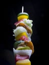 Shrimp Kebab Skewers Royalty Free Stock Photo