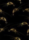 Shrimp lobster oriental japanese chinese vector design seamless pattern Royalty Free Stock Photo