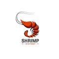 Shrimp logo vector design