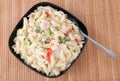 Shrimp pasta Royalty Free Stock Photo