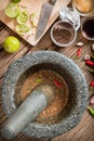 shrimp paste chilli sauce Royalty Free Stock Photo