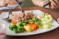 Shrimp-paste fried rice Royalty Free Stock Photo