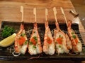 Grilled Garlic Shrimp Skewers