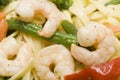 Shrimp scampi primavera Royalty Free Stock Photo