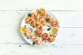 Shrimp skewers