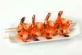 Shrimp skewers with sweet garlic chili sauce