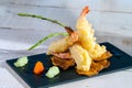 Shrimp tempura.