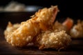 Shrimp In Tempura, A Close Up Of Food