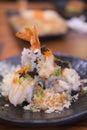 Shrimp Tempura roll Royalty Free Stock Photo