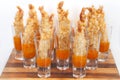 Shrimp Tempura in a sweet marmalade sauce Royalty Free Stock Photo