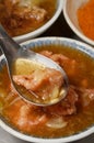 Shrimp thick soup Royalty Free Stock Photo