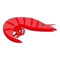 Shrimp zinc icon isometric vector. Mineral zn