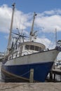 Shrimping Trawler Rests at Dockside