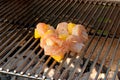 Shrimps on the barbecue Royalty Free Stock Photo