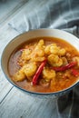 Shrimps curry with red chilli Royalty Free Stock Photo