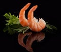 Shrimps tails Royalty Free Stock Photo