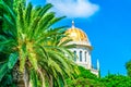 Shrine of the Bab at Bahai gardens in Haifa, Israel Royalty Free Stock Photo