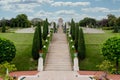 Shrine of the Bab and Bahai gardens n Haifa, Israel. Royalty Free Stock Photo